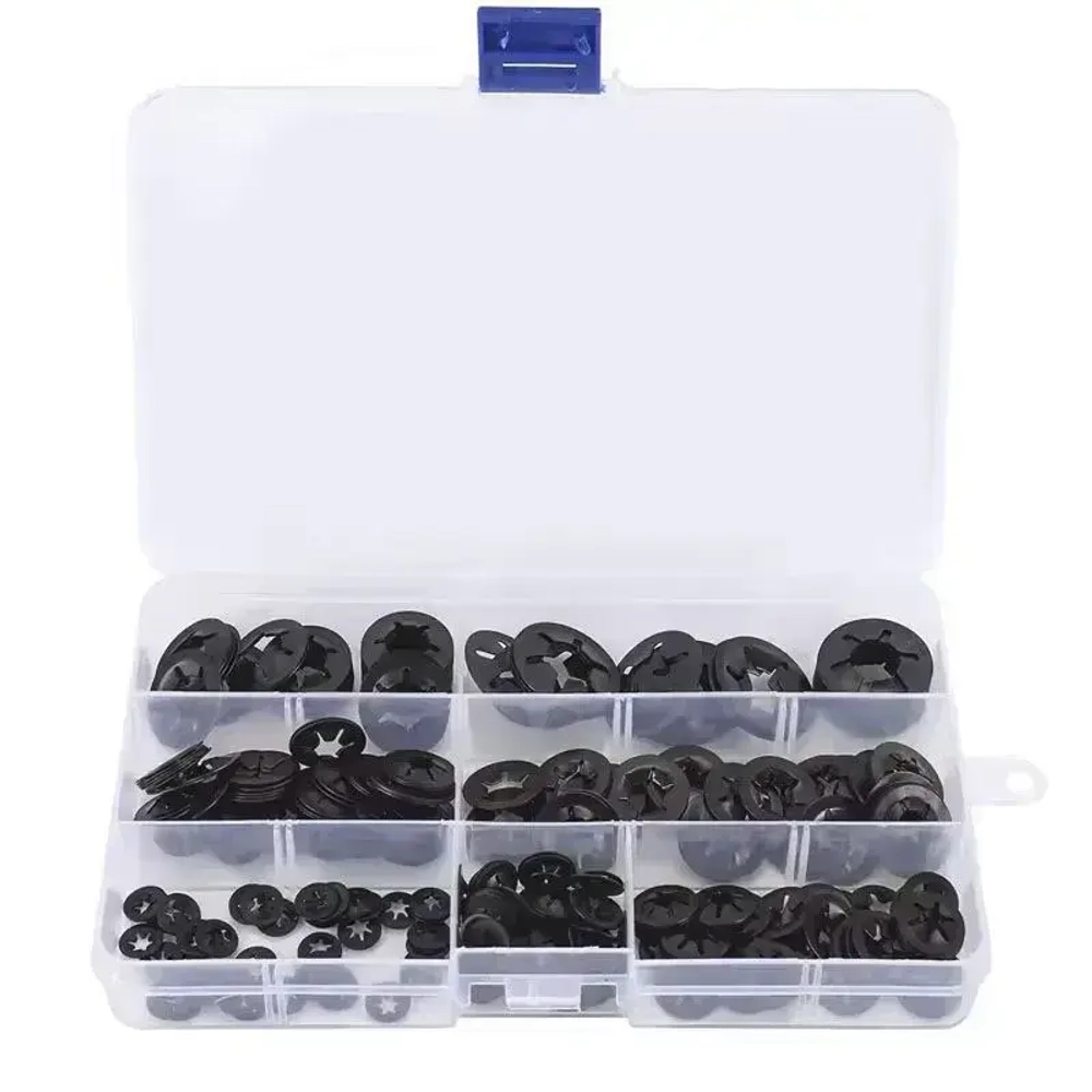 260шт Зубчатые стопорные шайбы стопорные шайбы starlock M3-M12