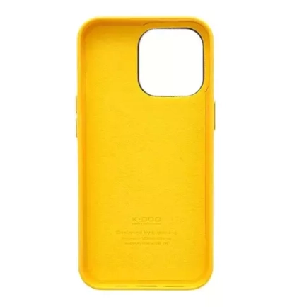 Накладка IPhone 14 K-Doo кожа yellow