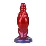 Красный фаллоимитатор с функцией расширения Shadow Behemoth - 21 см. (Цвет: красный)