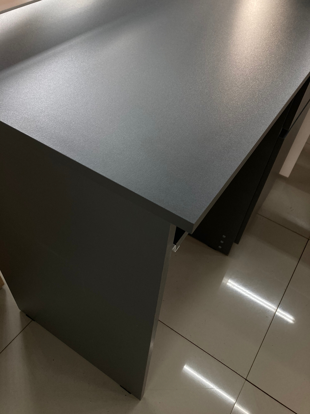 Стол письменный Мори МС-1 левый Графит