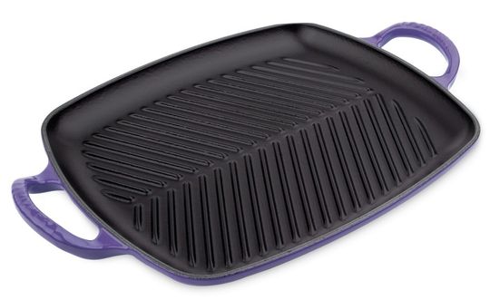 Чугунная сковорода-гриль Le Creuset, 30x27 см, Фиолетовая