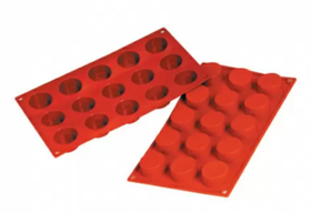 Форма силиконовая P.L. Proff Cuisine "Цилиндр" 8 ячеек d 60 мм, h 35 мм (30*17,5 см)