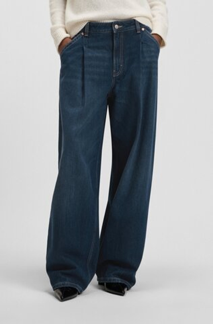 BOSS Джинсы свободного силуэта с потертостями