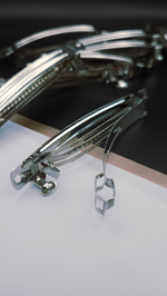 Основа для заколоки (автомат), 6 см, материал сталь, 20 шт.