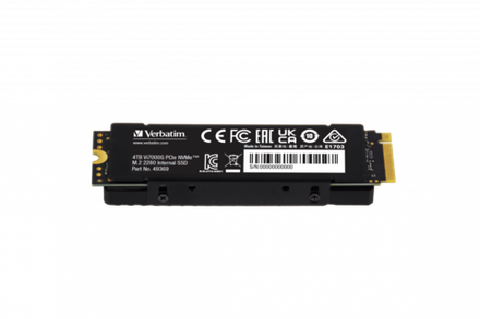 Внутренний накопитель Verbatim VI7000G SSD PCIe NVMe 4TB, R/W 7000/6500 МБ/с