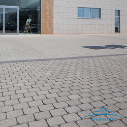 Тротуарная плитка Арена - Гранит Серый, комплект из 2 видов плит