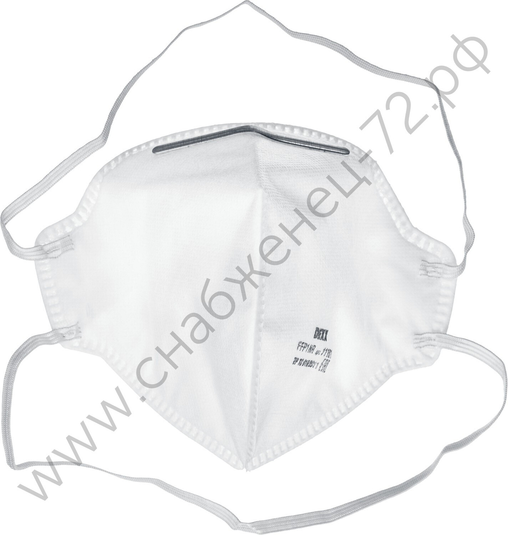 DEXX класс защиты FFP1, плоская, фильтрующая полумаска (11101)