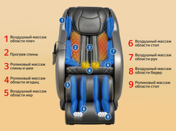 Массажное кресло Fujimo Supreme F355 Графит