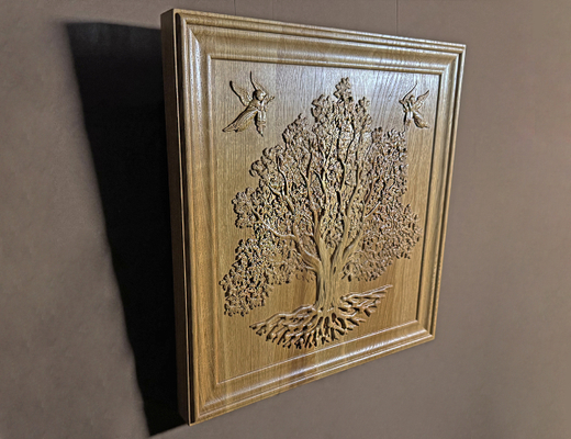 Древо жизни. (Массив дуба) 500x516x43мм