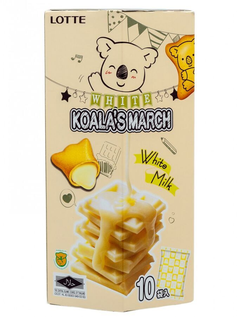 Печенье "Коала Марш" вкус молочного крема и сыра, Thai Lotte, 37гр