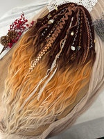 Войлочные дреды с кончиками из термоволокна