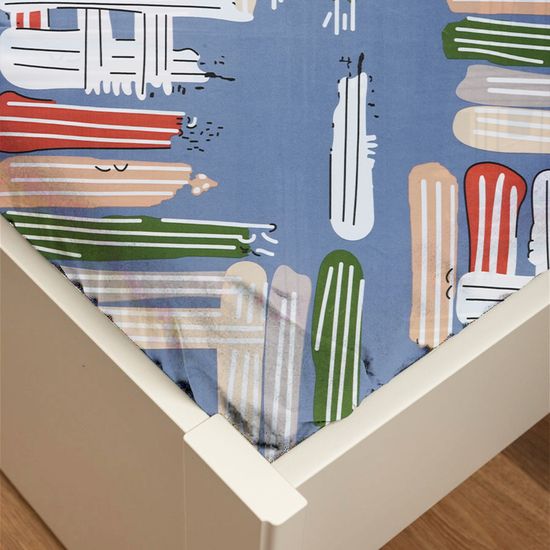 КПБ  Наргиза , 1.5 спальный, 70х70, простыня 120х200х30. DOMTEKC