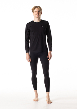 ЛОНГСЛИВ УТЕПЛЕННЫЙ МУЖСКОЙ WARM LONG SLEEVE TEE | BLACK