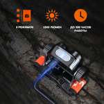 Налобный  фонарь Fenix HM65R-DT, черный