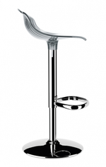 Стул прозрачный барный Siesta Contract Aria, серый