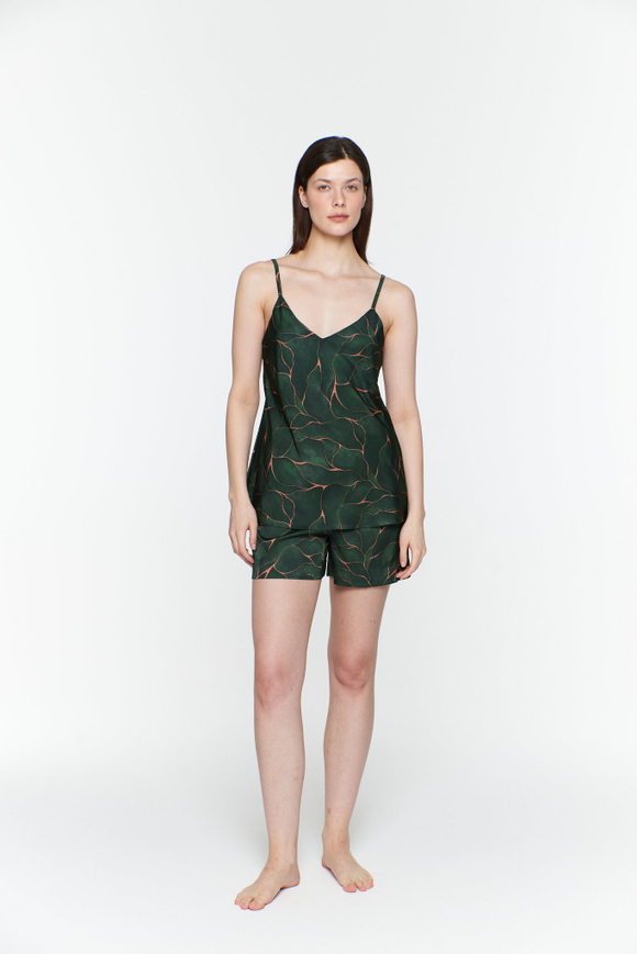 Шелковый топ тропики