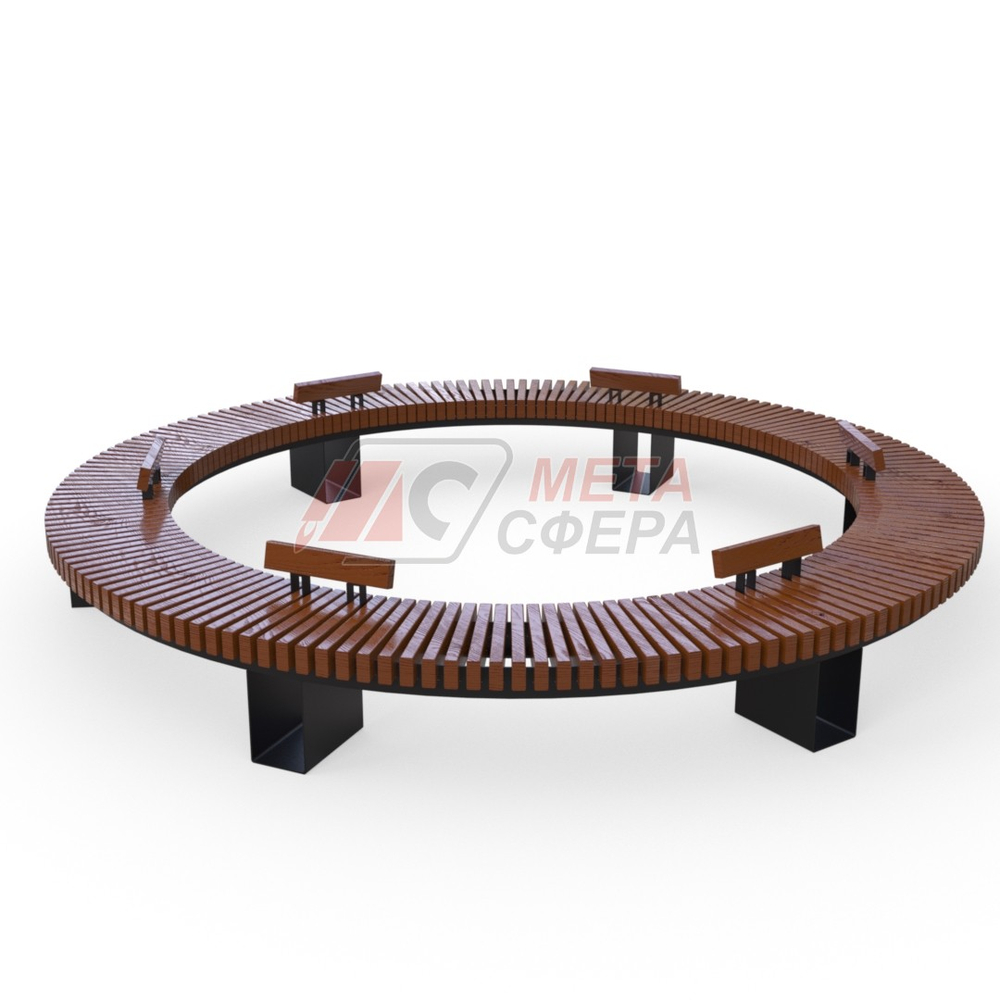 Скамейка Дуга радиусная