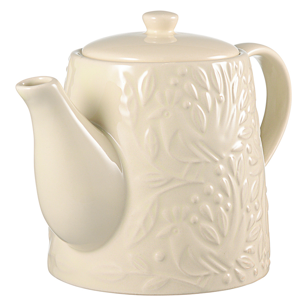 Чайник заварочный birds of paradise, 1 л, кремовый