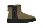 UGG Classic Mini Zipper Tape Logo Boot Burnt Olive