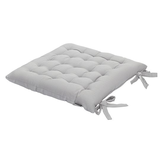 Подушка на стул из хлопка серого цвета из коллекции essential, 40х40 см