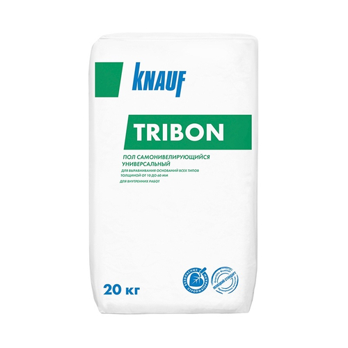 Стяжка Knauf Tribon самонивелирующаяся гипсо-цементная, 20 кг