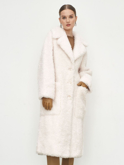 Шуба женская чебурашка тедди  эко