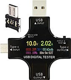 Многофункциональный USB-тестер с ЖК цветным индикатором