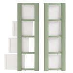 Комод 4-х секционный "Колорит" (зеленый)