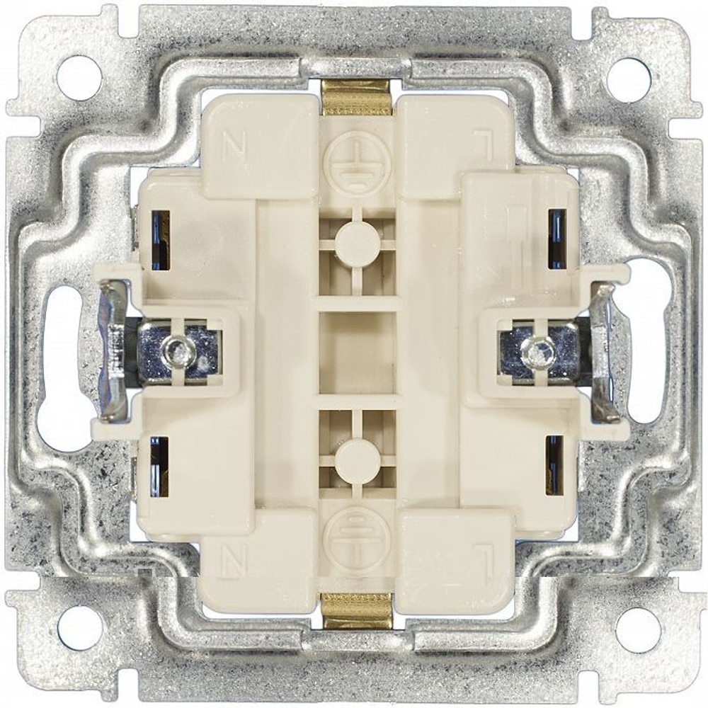 4370/4400 Розетка 2 поста с заземлением 5 шт белая