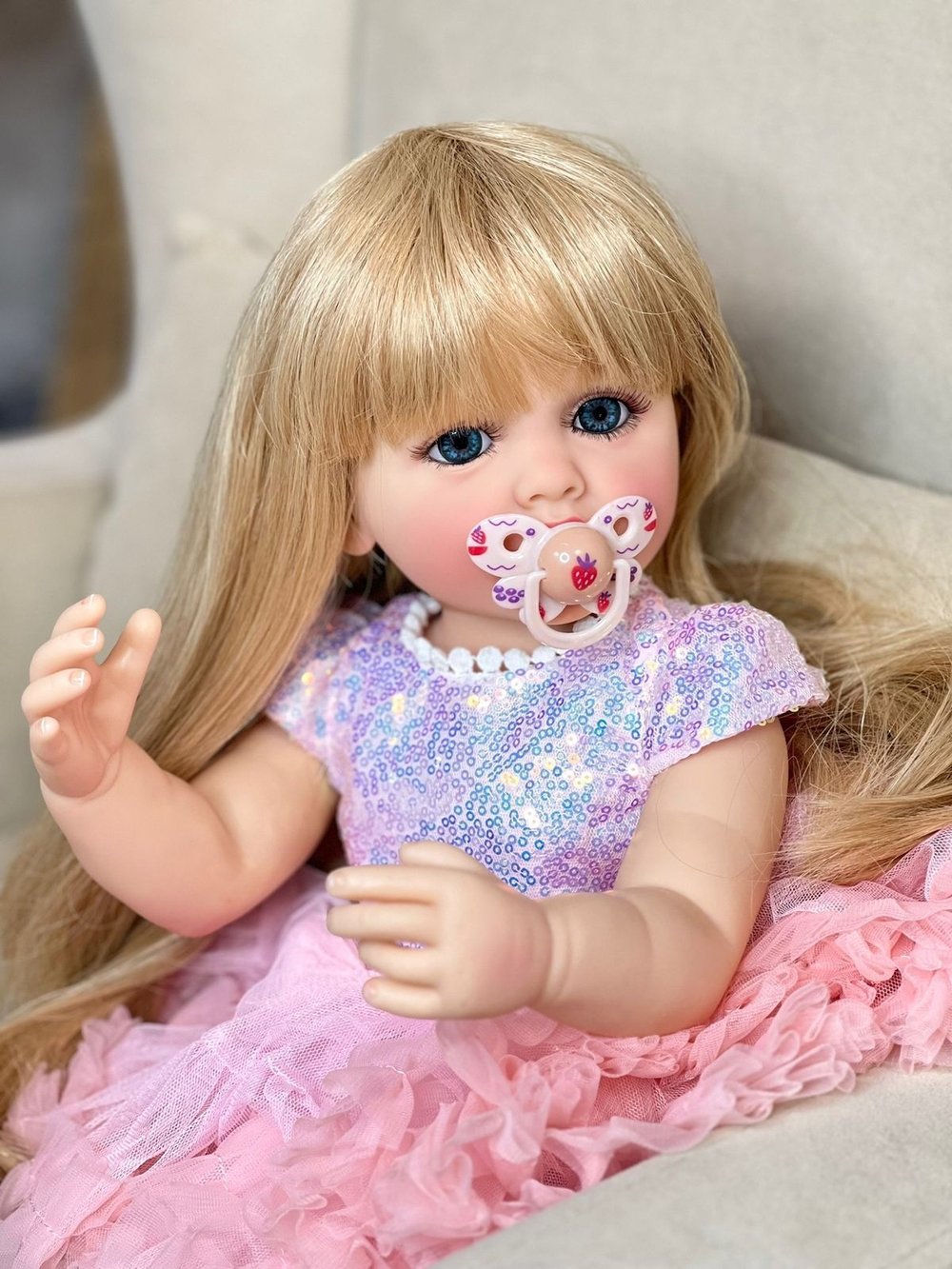 Кукла Реборн виниловая 55см (FA-863)