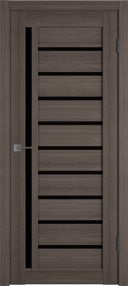 Дверь Atum 11 / Grey / Black Gloss / Владимирские двери