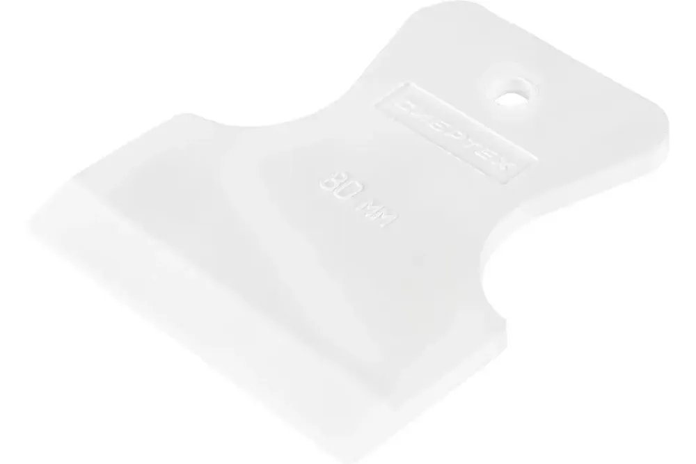 Шпатель резиновый белый, 80мм, 85833