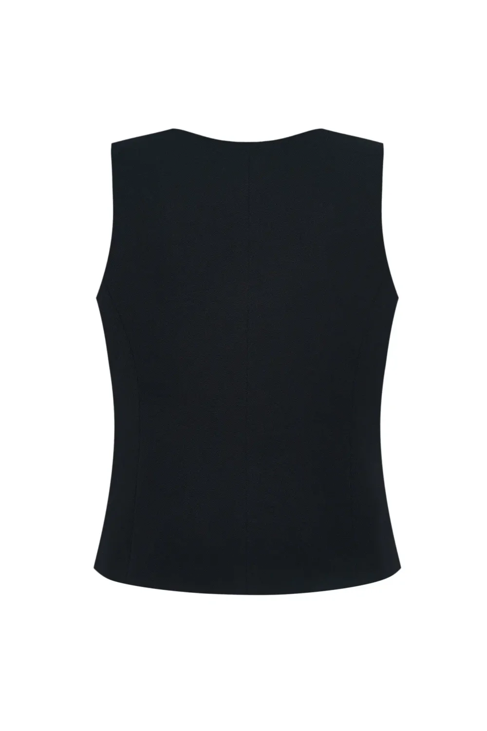 Приталенный жилет черный