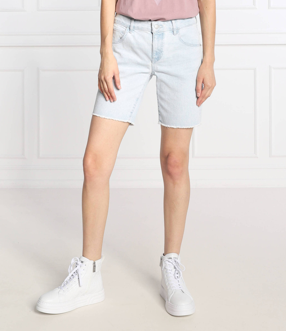 шорты boyfriend GUESS - голубой(W2YD55 D4QA0)