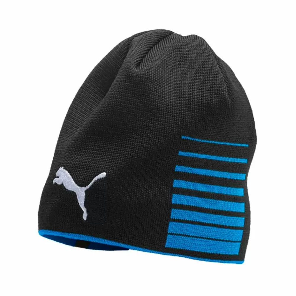 Шапка PUMA LIGA Reversible Beanie, 02235702, черно-синий