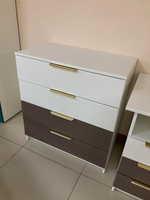 Комод КМД 800.1 Лавис Белый софт/грей софт