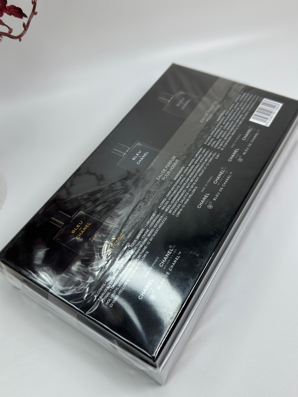 Набор парфюмерии Chanel Bleu de Chanel 3x30 (Коробка парфюма без слюды, парфюм новый, распаковка для фото)