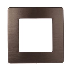 Рамка для розеток и выключателей ЭРА Серия 12 12-5101-13 на 1 пост, Сатин, бронза