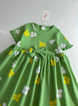 Весенние цветы - платье для девочек 2 600 тг./шт. (оптом - цена за 5 размеров)