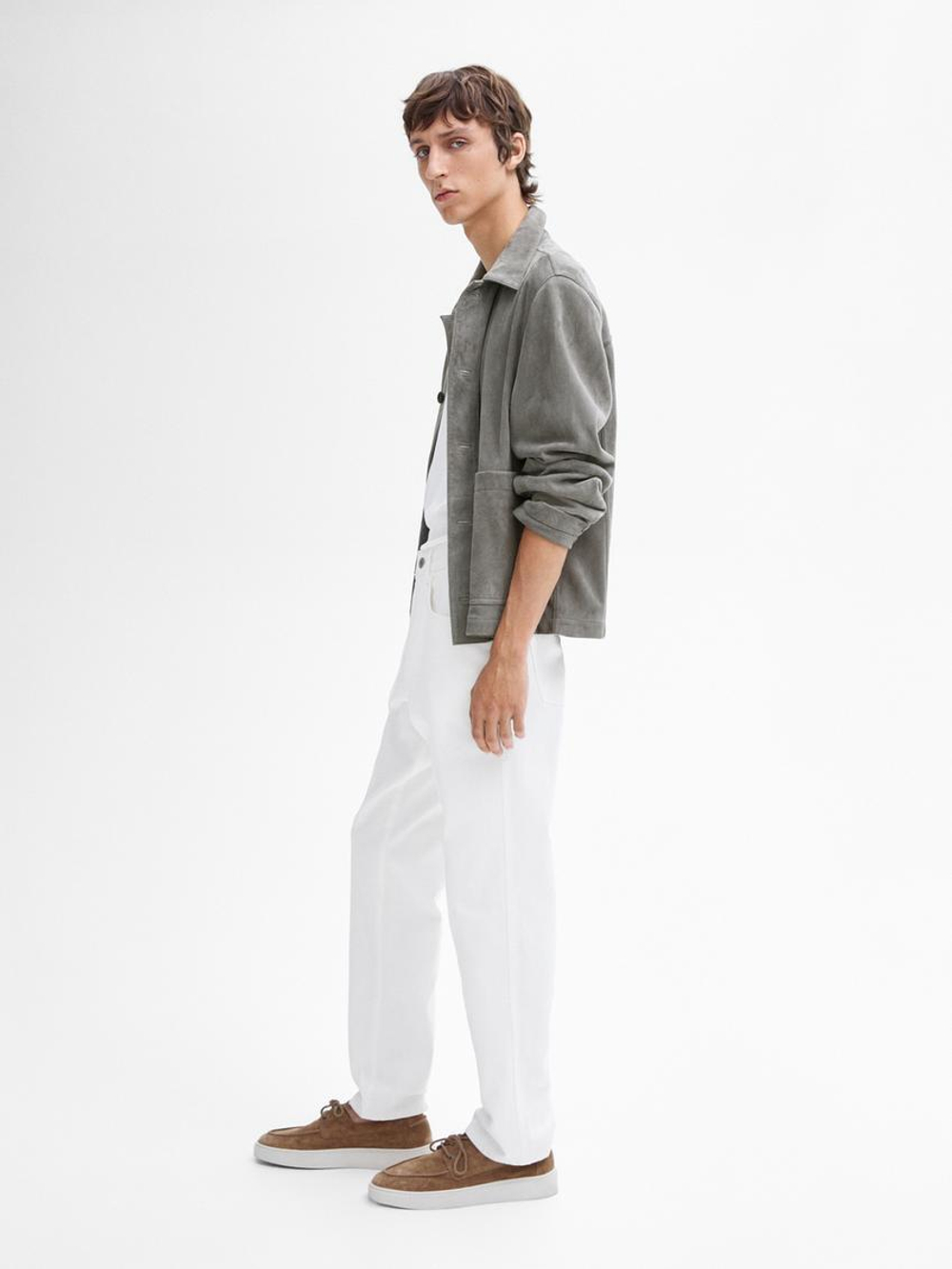 Massimo Dutti Джинсы свободного кроя, белый