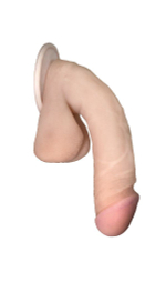 Сувенирный фаллос на присоске 03 - 17 см.