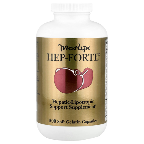 Naturally Vitamins, Marlyn, средство для здоровья печени Hep-Forte, 500 мягких желатиновых капсул