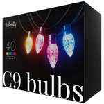Умная гирлянда ретро Twinkly C9 Bulbs, RGB (12,2 м, 40 лампочек)