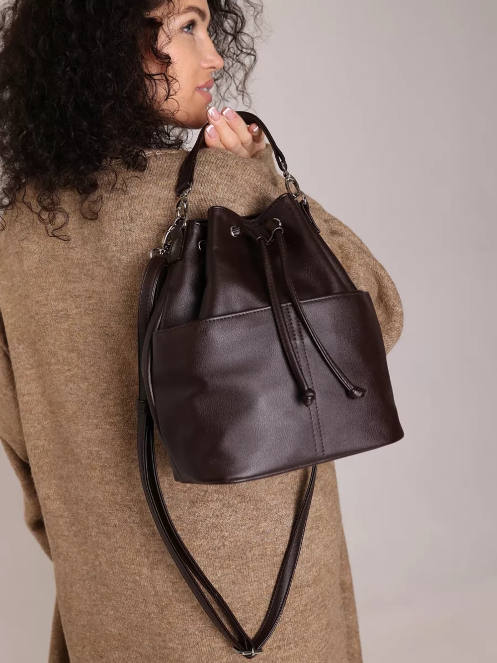 сумка через плечо тоут средняя мешок