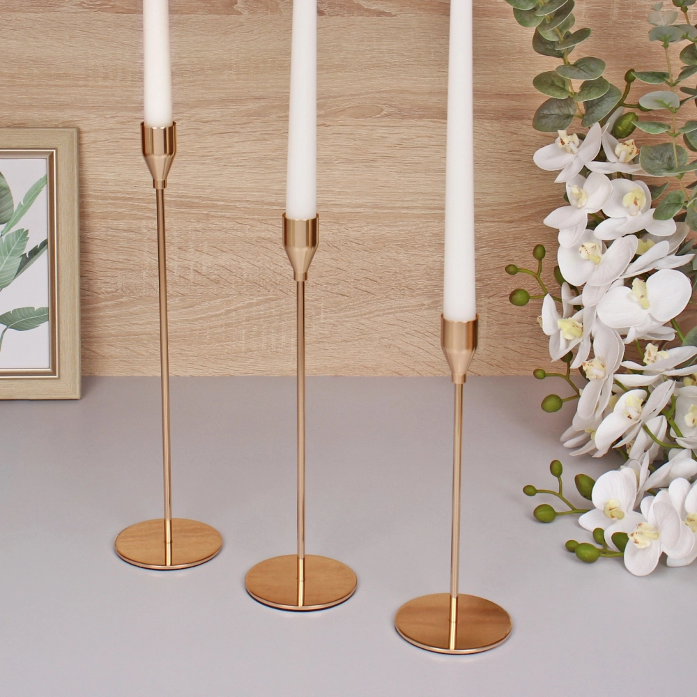 Подсвечники «SUNSHINE» 23 /28/32 см набор 3 шт), Золото