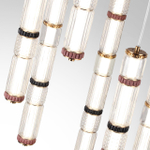 5455/210L ODL_EX Люстра каскадная LED 210W (30W*7) 4000K COLLIER L-VISION