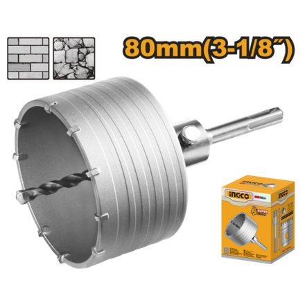 Коронка по бетону SDS-Plus 80 мм INGCO HCB0801