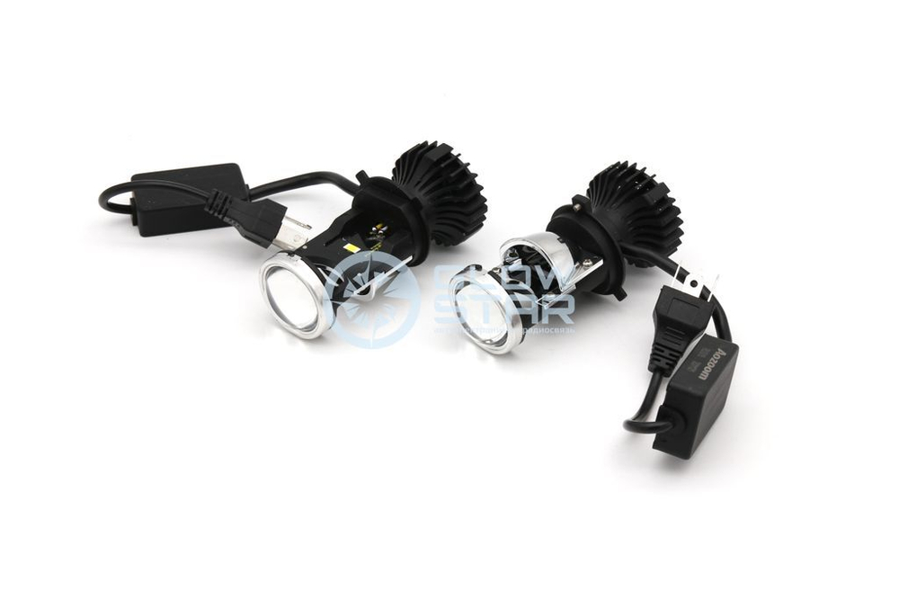 Билед модули Aozoom Mini-Led H4 мини линзы, 6000K, 12V, 35W/45W (комплект, 2шт)