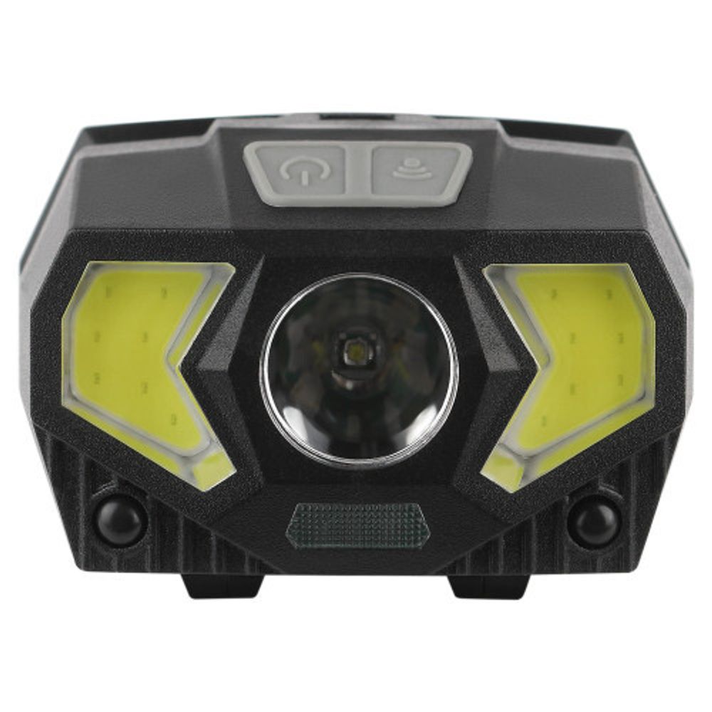 Фонарь налобный светодиодный ЭРА GB-608 на батарейках, 3xAAA, 5Вт, 7 режимов, черный