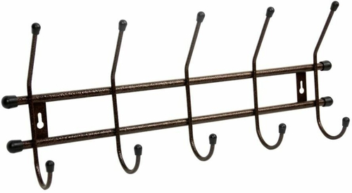 ВЕШАЛКА НАСТЕННАЯ СТАНДАРТ 5 КРЮЧКОВ МЕД/АНТИК ВНС51